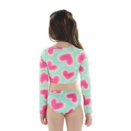 Biquini-Meninas-Top-Cropped-Verde-e-Coracoes-Rosa-Neon-2