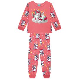 pijama-infantil-manga-longa-malha-rosa-unicornio