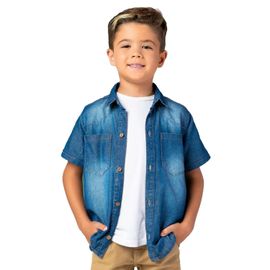 Camisa-Infantil-Jeans-Escuro-Manga-Curta-Dois-Bolsos-2