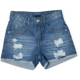 Short-Infantil-Meninas-Jeans-Escuro-com-Rasgos-e-Brilhos-2