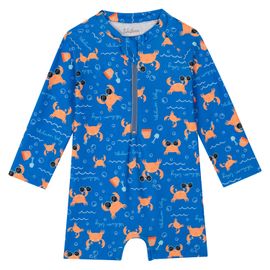 Macaquinho-Praia-Infantil-Ziper-Manga-Longa-Azul-Caranguejos