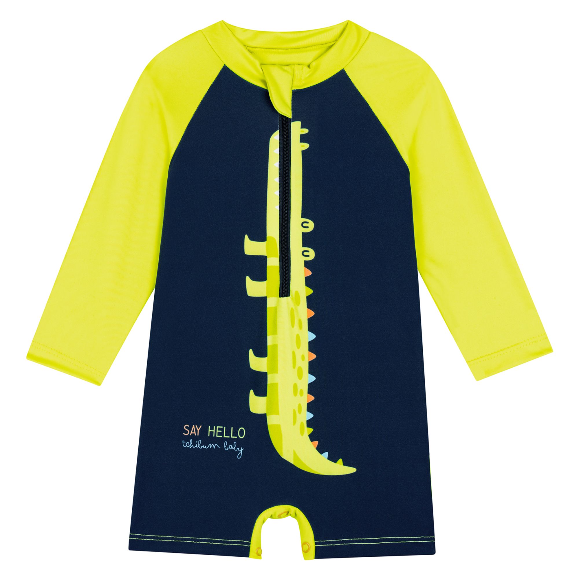 Macaquinho-Praia-Infantil-Ziper-Manga-Longa-Jacare-Amarelo-Neon-1