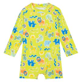 Macaquinho-Praia-Infantil-Ziper-Manga-Longa-com-Chapeu-Lime-Animais-Zoo-2