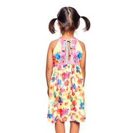 Vestido-Infantil-Frente-Unica-Amarelo-Bosque-de-Dinos-Alphabeto-2