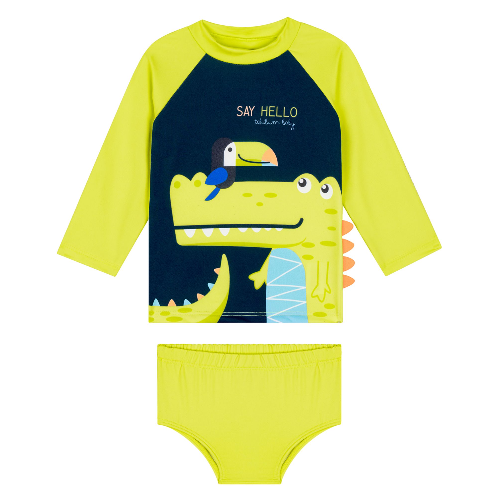 -Conjunto-Praia-Menino-Camiseta-e-Sunga-Jacare-Amarelo-Neon-1