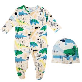 Macacao-Bebe-Longo-com-Touca-Suedine-Off-White-Dinossauros-1