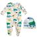 Macacao-Bebe-Longo-com-Touca-Suedine-Off-White-Dinossauros-1