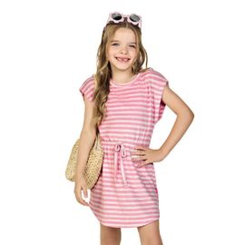 Saida-de-Praia-Infantil-Vestido-Atoalhado-Listrado-Rosa-1