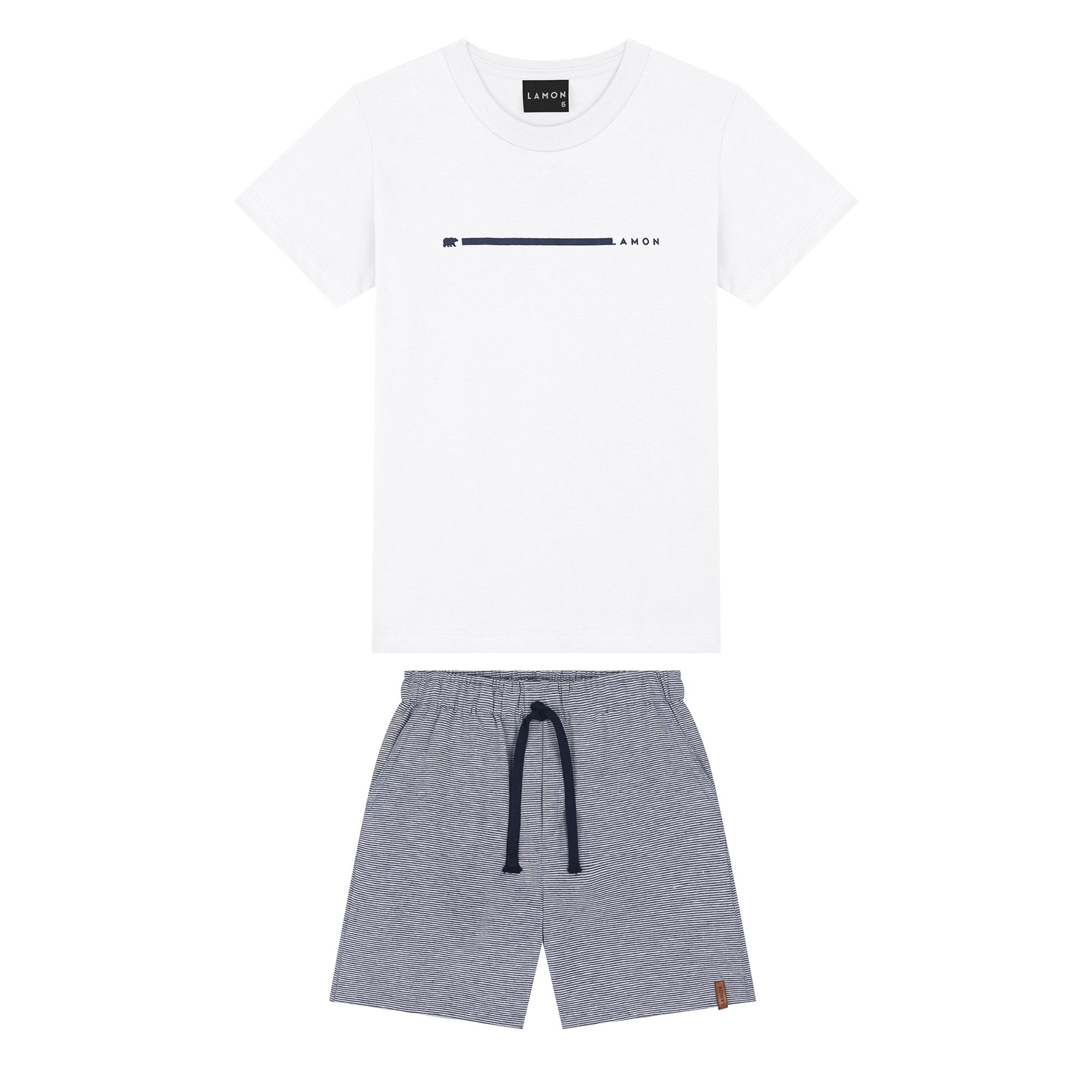 Conjunto-Infantil-Camiseta-Branca-Meia-Malha-e-Bermuda-Listrada-Azul-1