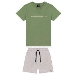 Conjunto-Infantil-Camiseta-Verde-Meia-Malha-e-Bermuda-Listrada-Bege-2