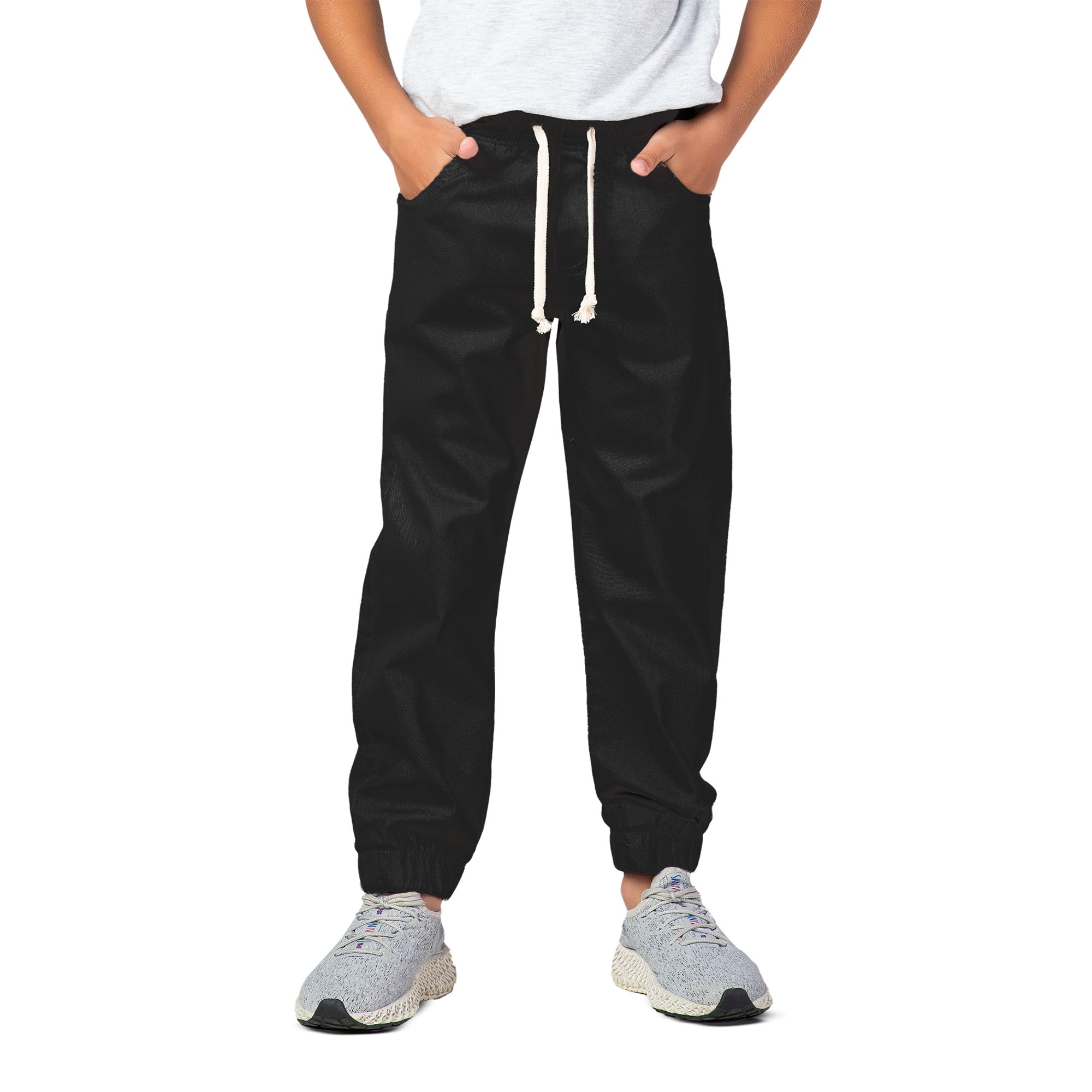 Calca-Infantil-Color-Sarja-Preto-Jogger-Elastico-Cintura-1