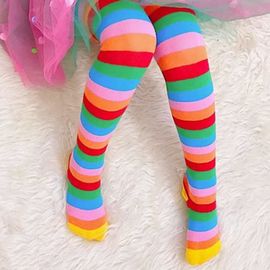 Meia-Calca-Infantil-Algodao-Listrada-Arco-Iris-Retro-Cantarola-1