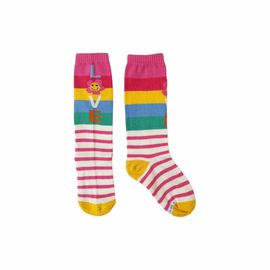 Meia-Infantil-3-4-Love-Flower-Listras-Rosa-Cantarola-2