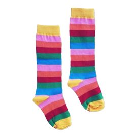 Meia-Infantil-3-4-Listrada-Arco-Iris-Retro-Cantarola-2