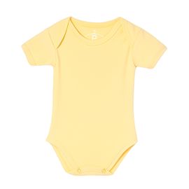 Body-Bebe-Manga-Curta-Basico-Malha-Premium-Algodao-Amarelo