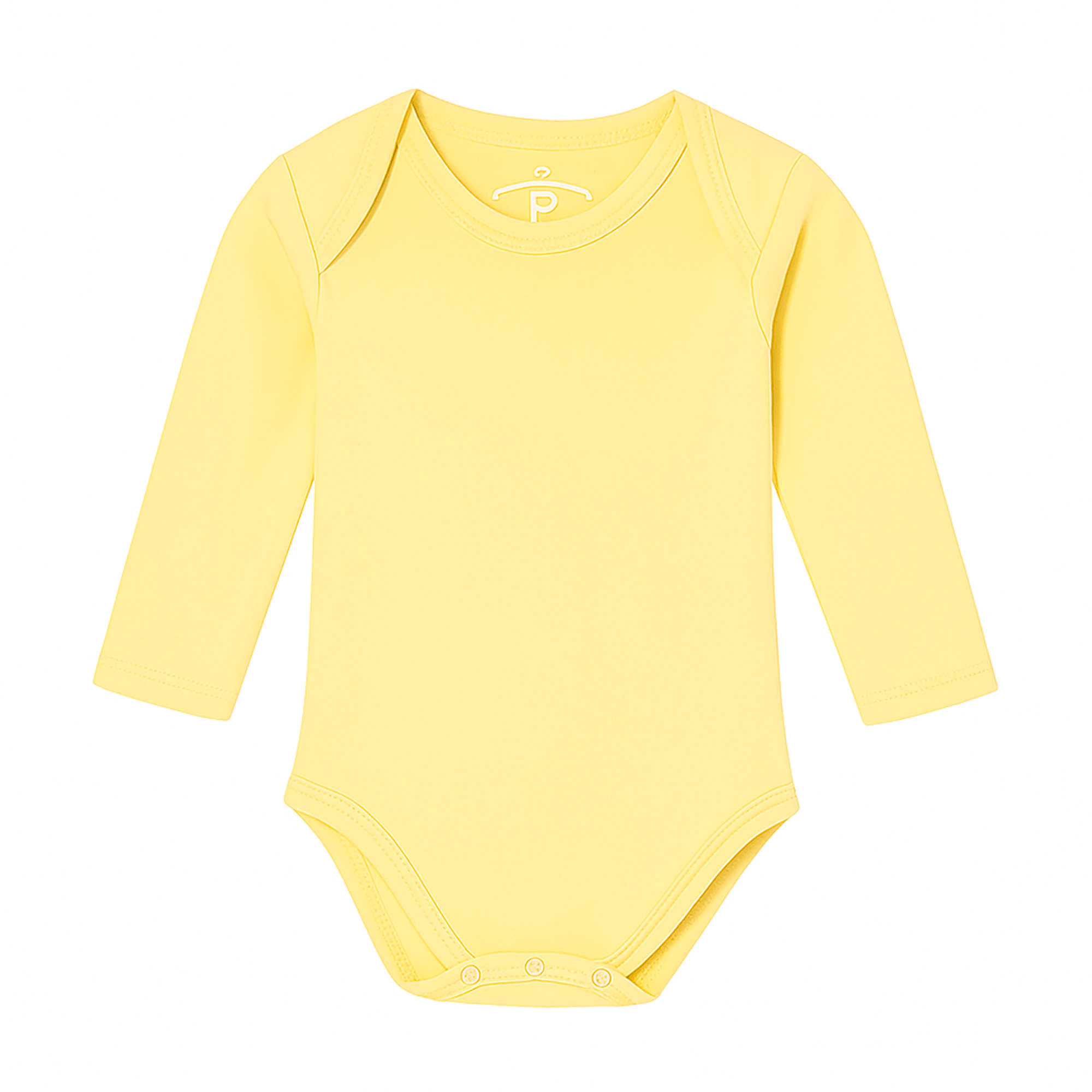 Body-Bebe-Manga-longa-Basico-Malha-Premium-Algodao-amarelo