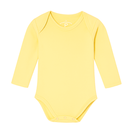 Body-Bebe-Manga-longa-Basico-Malha-Premium-Algodao-amarelo