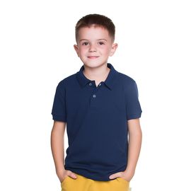 Camisa-Polo-Infantil-Manga-Curta-Basica-Malha-Azul-Marinho