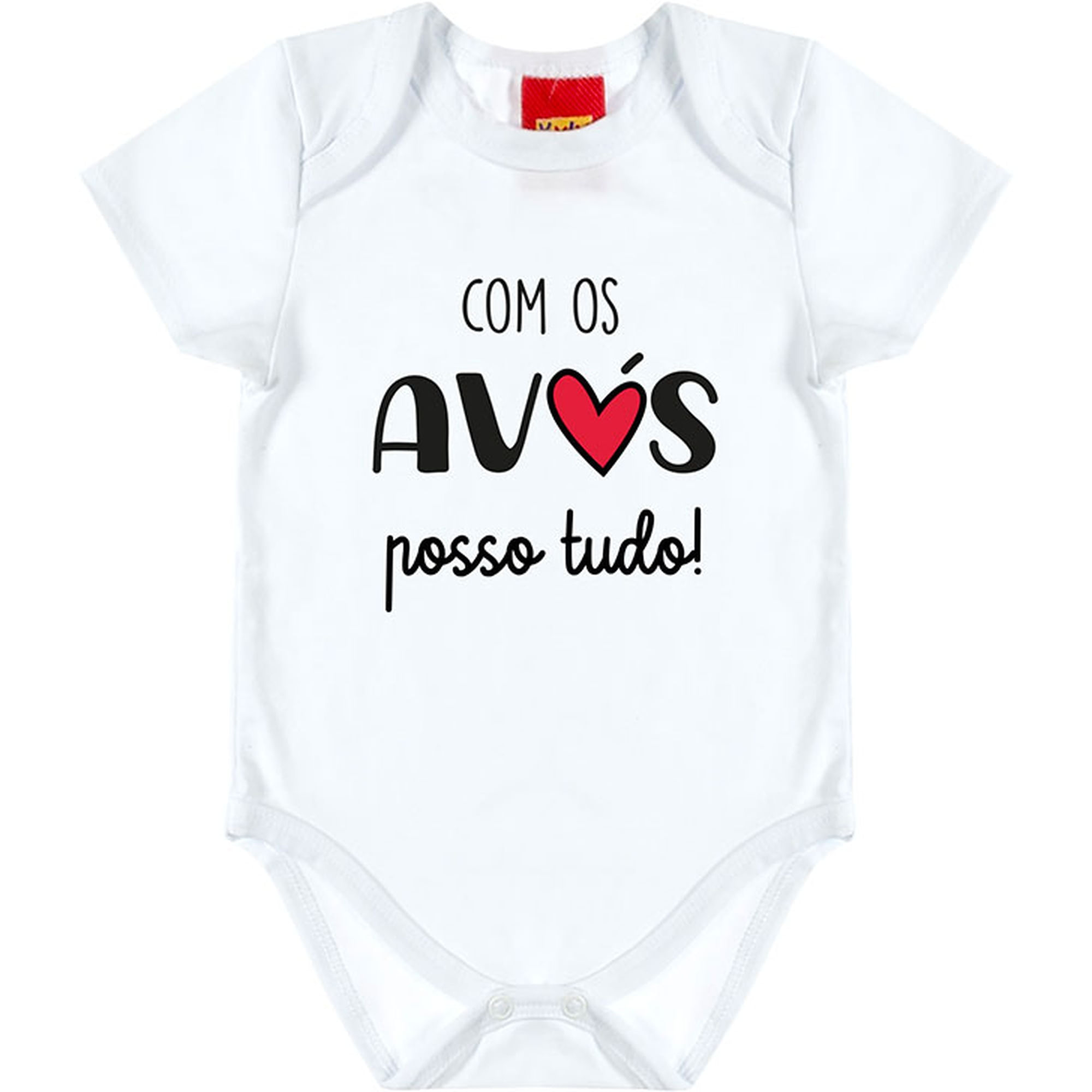 Body-Bebe-Unissex-Frases-Cotton-Branco-Manga-Curta-Avos-