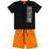 Conjunto-Infantil-Camiseta-Preta-Basquetebol-e-Bermuda-Laranja-2