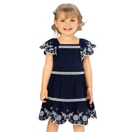 Vestido-Infantil-Malha-Azul-Marinho-Barra-Flores-Brancas-1