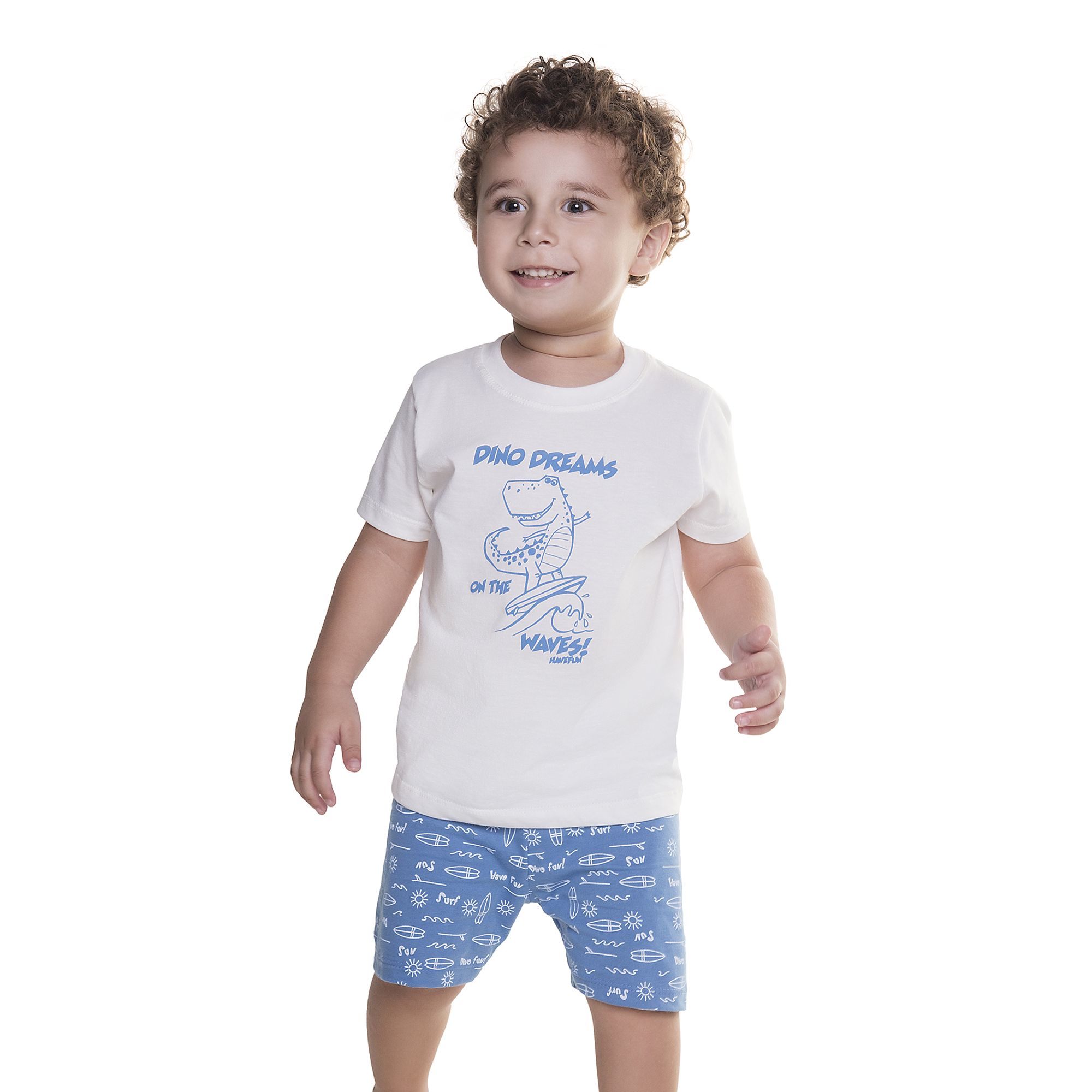pijama-meninos-curto-malha-dino-surfista-branco-e-azul-1