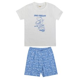 Pijama-Curto-Meninos-Malha-Dino-Surfista-Branco-e-Azul-2