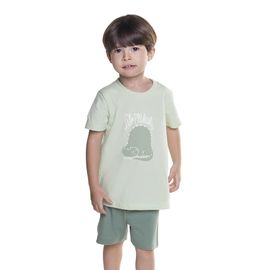 Pijama-Curto-Meninos-Malha-Verde-Dino-Sleepysaurus