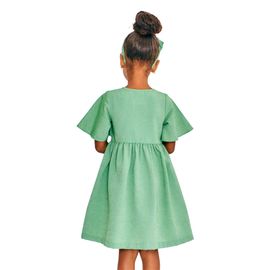 Vestido-Infantil-Dancando-Entre-Flores-Verde-Popeline2