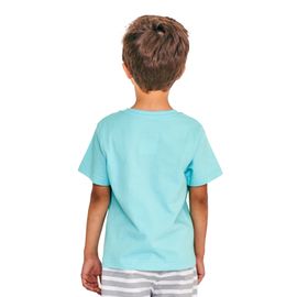 Camiseta-Infantil-Manga-Curta-Turquesa-Passeio-Divertido-2