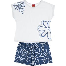 -Conjunto-Meninas-Malha-Blusa-Branca-e-Short-Azul-Flores-2
