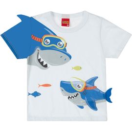 Camiseta-Infantil-Manga-Curta-Branca-Tubarao-Barbatana-3D-2