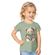 Blusa-Infantil-Manga-Curta-Cotton-Verde-Ursa-Coracao-1