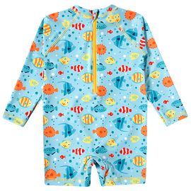 macaquinho-praia-infantil-protecao-solar-azul-peixes-coloridos-2