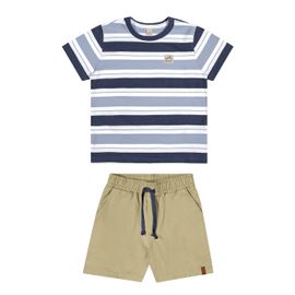 Conjunto-Meninos-Camiseta-Piquet-Listrada-Azul-e-Bermuda-Bege-2
