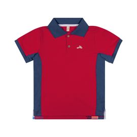Camisa-Polo-Infantil-Pique-vermelha-Laterais-Azul-Marinho-2