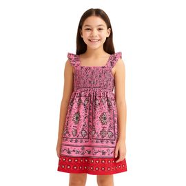 Vestido-Infantil-Fabula-Decote-Franzido-Morango-Bandana-1