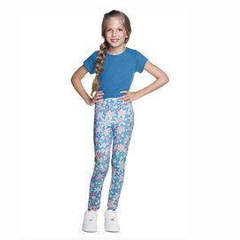Calca-Infantil-Legging-Malha-Sublimada-Flores-Azul-Turquesa-2