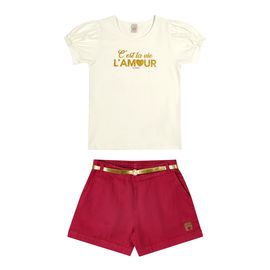 Conjunto-Meninas-Blusa-Lamour-Dourado-e-Short-Sarja-Vermelho-2