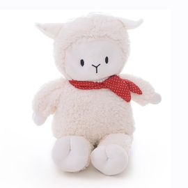 Boneco-Pelucia-Ovelha-Carola-Marfim-Cachecol-Vermelho-1