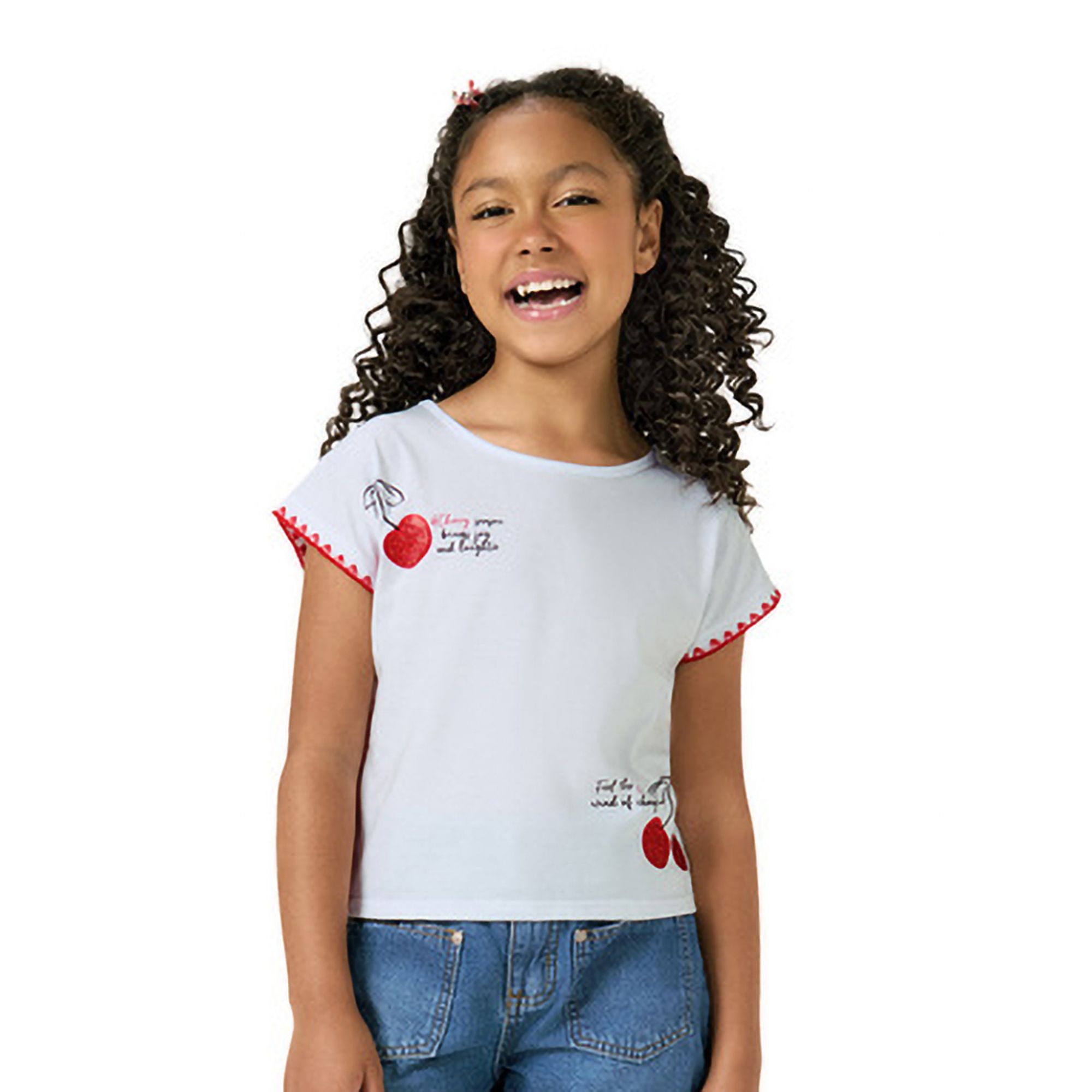 Blusa-Infantil-Branca-Manga-Curta-Cerejas-Bordadas-1