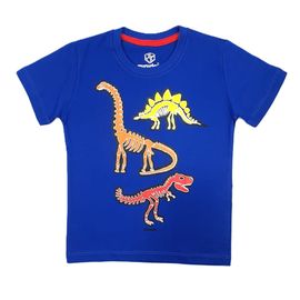 Camiseta-Infantil-Manga-Curta-Azul-Dino-Trio-Brilha-Escuro-2