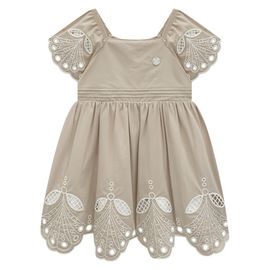 Vestido-Infantl-Tricoline-Amendoa-Bordado-Vazado-Mangas-e-Barra-Milon-2