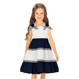 Vestido-Infantil-Tricoline-Faixas-Camadas-e-Azul-Marinho-Milon-2