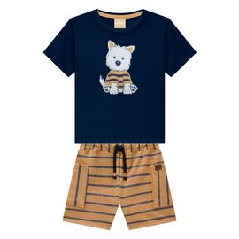 Conjunto-Infantil-Camiseta-Marinho-Cachorro-Bordado-e-Bermuda-2