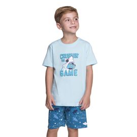 Pijama-Curto-Meninos-Malha-Azul-Tubarao-Gamer-Shark-1