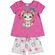 Pijama-Meninas-Curto-Malha-Gatinha-Cute-Rosa-e-Mescla-White-2