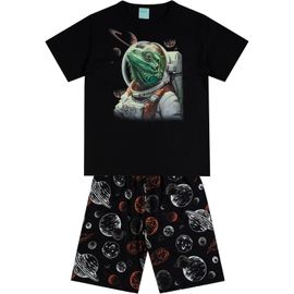 Pijama-Curto-Meninos-Malha-Preto-Camaleao-Astronauta-Kyly-2