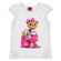 -	Blusa-Meninas-Manga-Curta-Branca-Ursa-Colegial-Pink-2