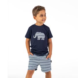 Conjunto-Meninos-Camiseta-Elefante-Bordado-Azul-Marinho-e-Bermuda-Listrada-1